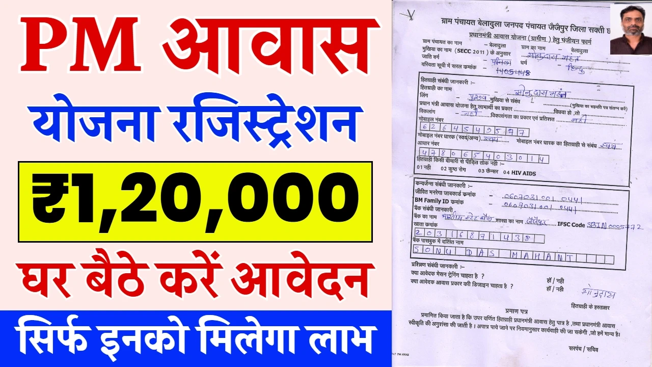PM Awas Yojana Online Registration