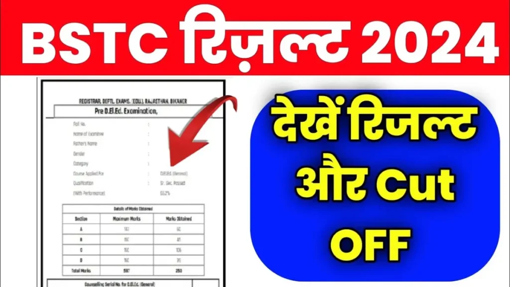 BSTC Cut Off 1st List