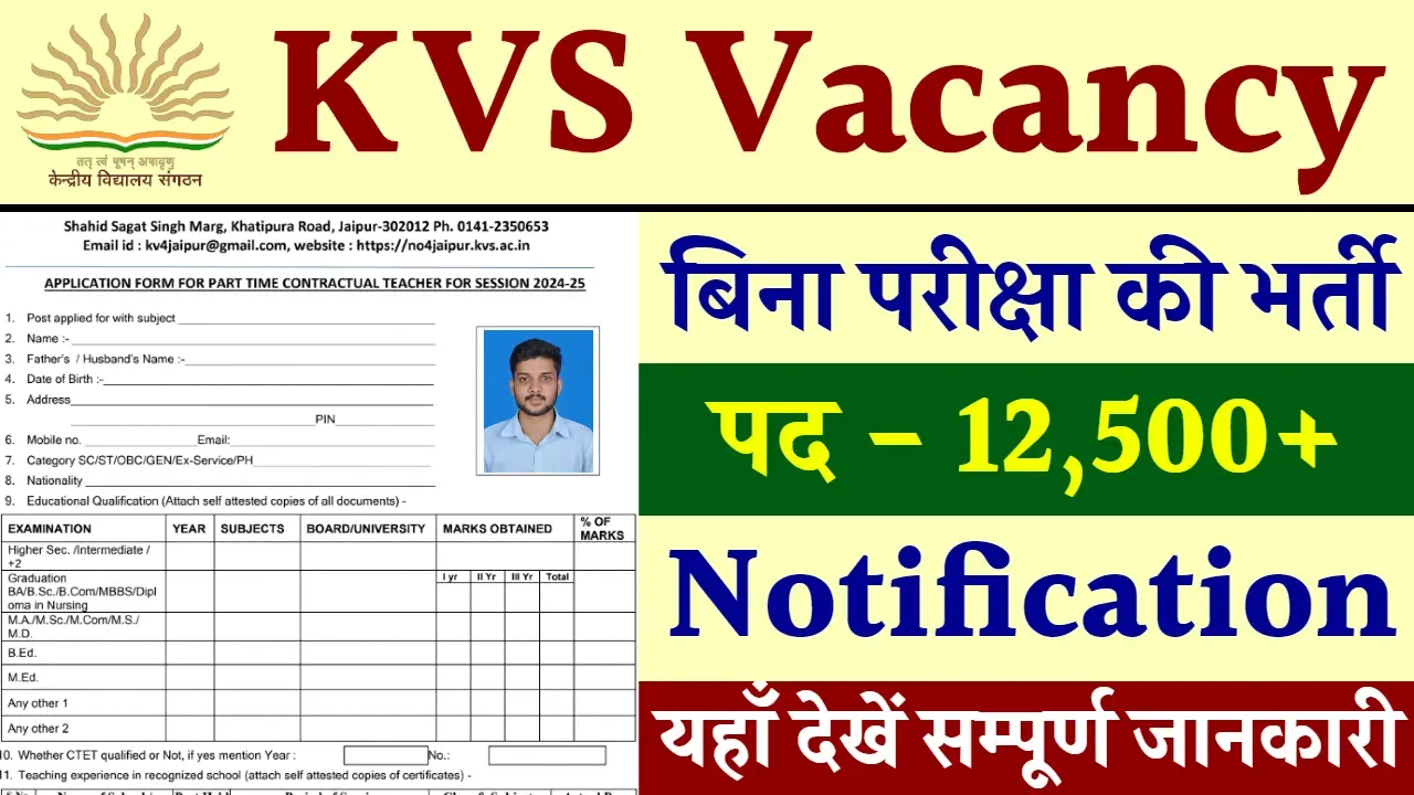 Kendriya Vidyalaya Vacancy