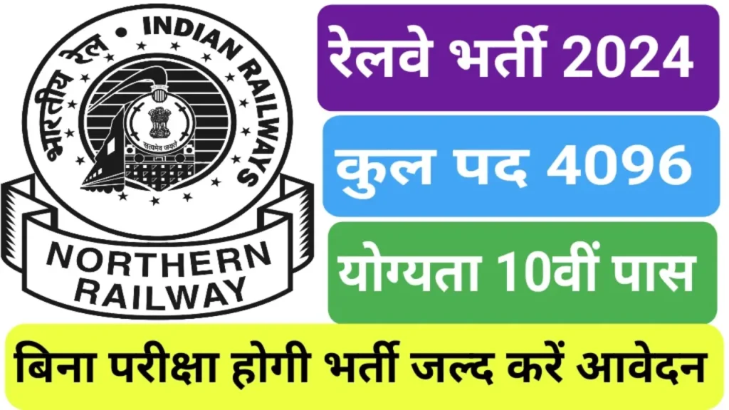 Northern Railway 4096 Recruitments