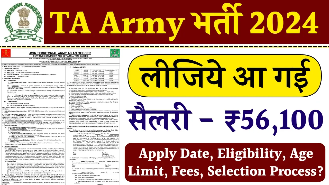 TA Army Recruitment 2024