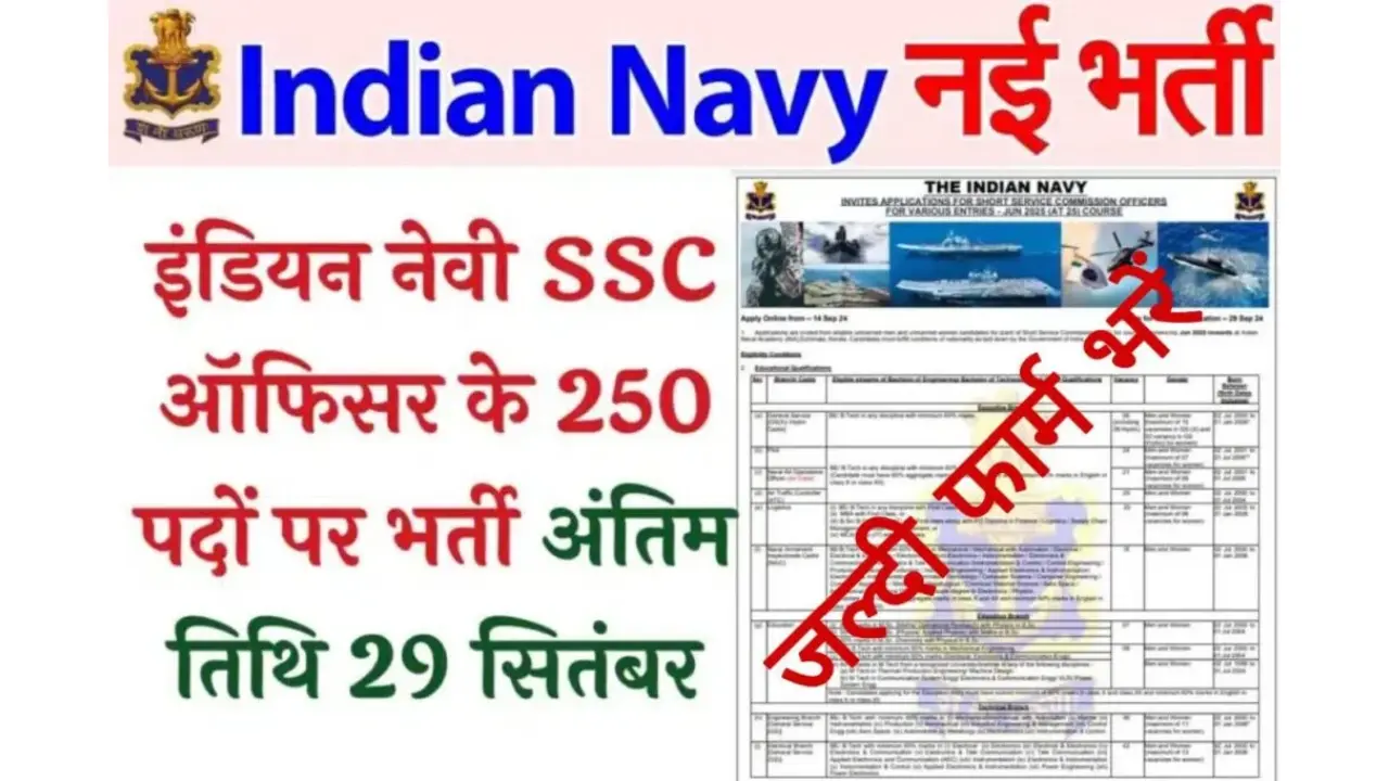 Indian Navy SSC Officer Vacancy