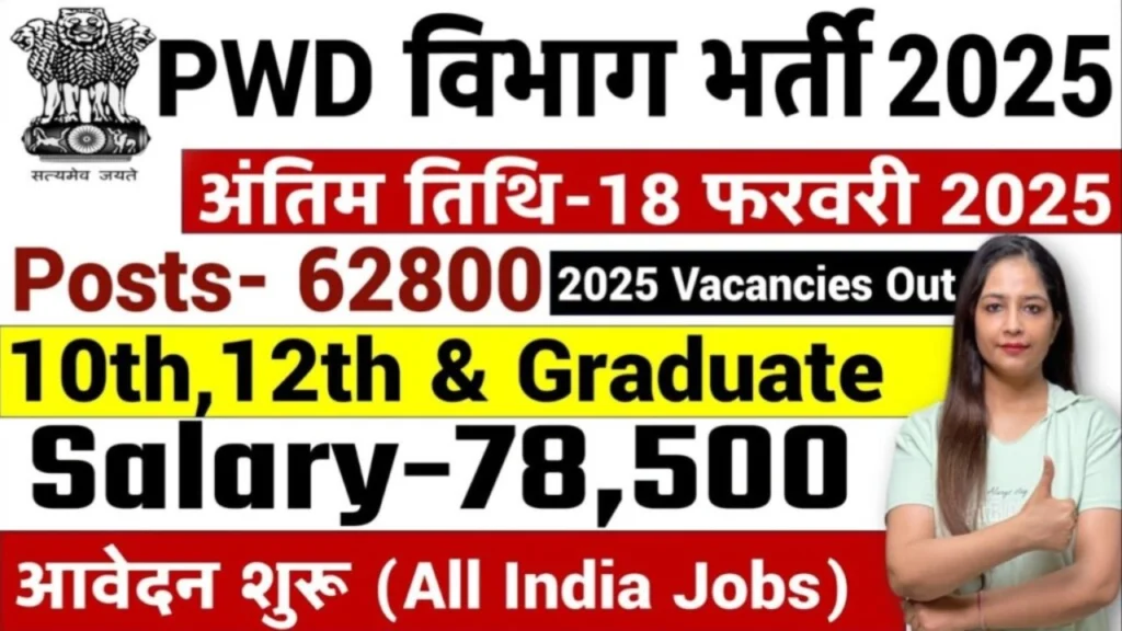 PWD Department Recruitment 2025